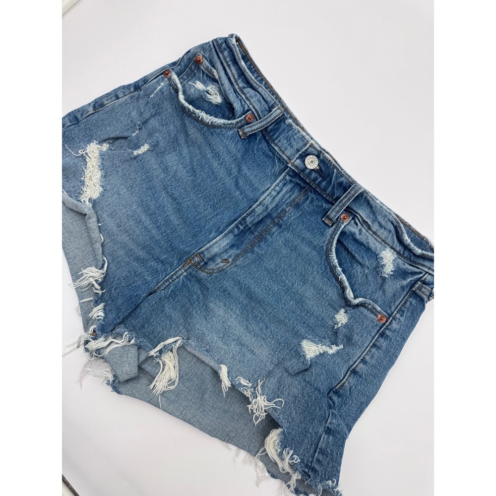 Abercrombie & Fitch The‎ Mom Short High Rise Distressed